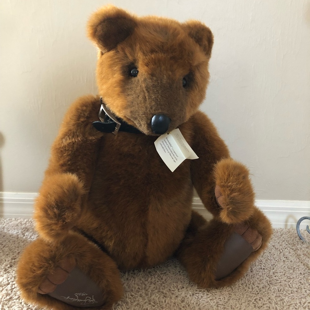 NWT VINTAGE GUND “ROCKAFELLA” LARGE BEAR- LIMITED EDITION -278/600.